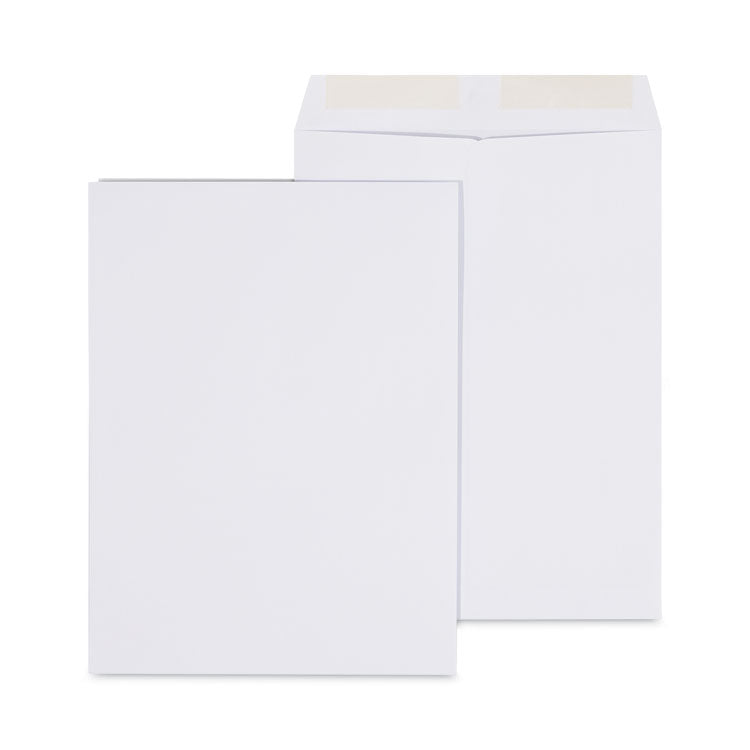 Universal® Peel Seal Strip Catalog Envelope, #10 1/2, Square Flap, Self-Adhesive Closure, 9 x 12, White, 100/Box (UNV40100)