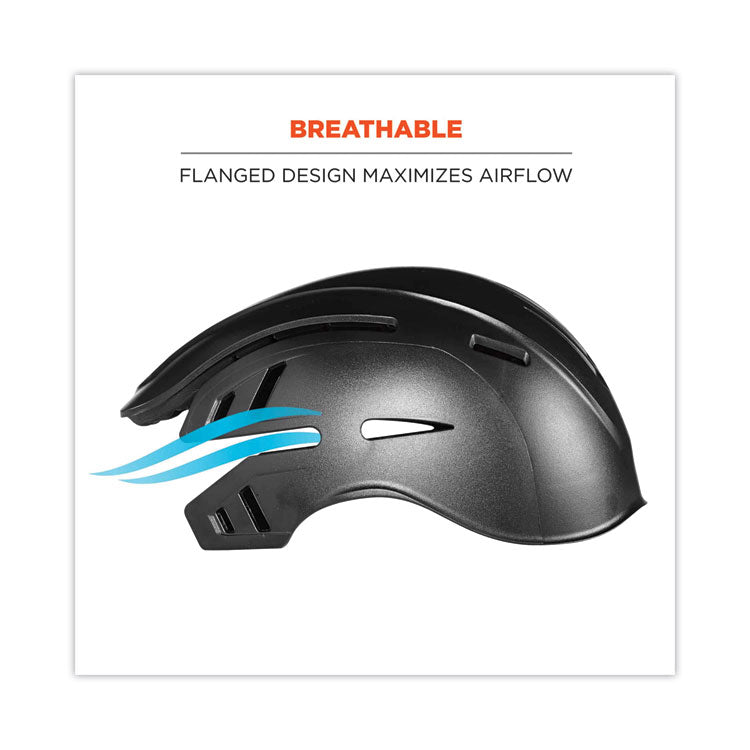 ergodyne® Skullerz 8960 Bump Cap with LED Lighting, Long Brim, Lime Green, Ships in 1-3 Business Days (EGO23379) Each