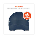 ergodyne® Skullerz 8965 Lightweight Bump Cap Hat with LED Lighting, Long Brim, Navy, Ships in 1-3 Business Days (EGO23339) Each
