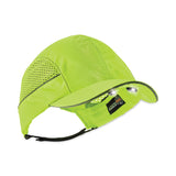 ergodyne® Skullerz 8960 Bump Cap with LED Lighting, Long Brim, Lime Green, Ships in 1-3 Business Days (EGO23379) Each
