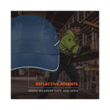 ergodyne® Skullerz 8965 Lightweight Bump Cap Hat with LED Lighting, Long Brim, Navy, Ships in 1-3 Business Days (EGO23339) Each