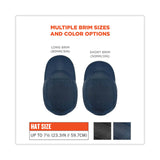 ergodyne® Skullerz 8965 Lightweight Bump Cap Hat with LED Lighting, Long Brim, Navy, Ships in 1-3 Business Days (EGO23339) Each