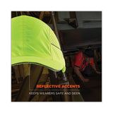 ergodyne® Skullerz 8960 Bump Cap with LED Lighting, Long Brim, Lime Green, Ships in 1-3 Business Days (EGO23379) Each