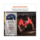 ergodyne® Skullerz 8960 Bump Cap with LED Lighting, Short Brim, Lime Green, Ships in 1-3 Business Days (EGO23377) Each
