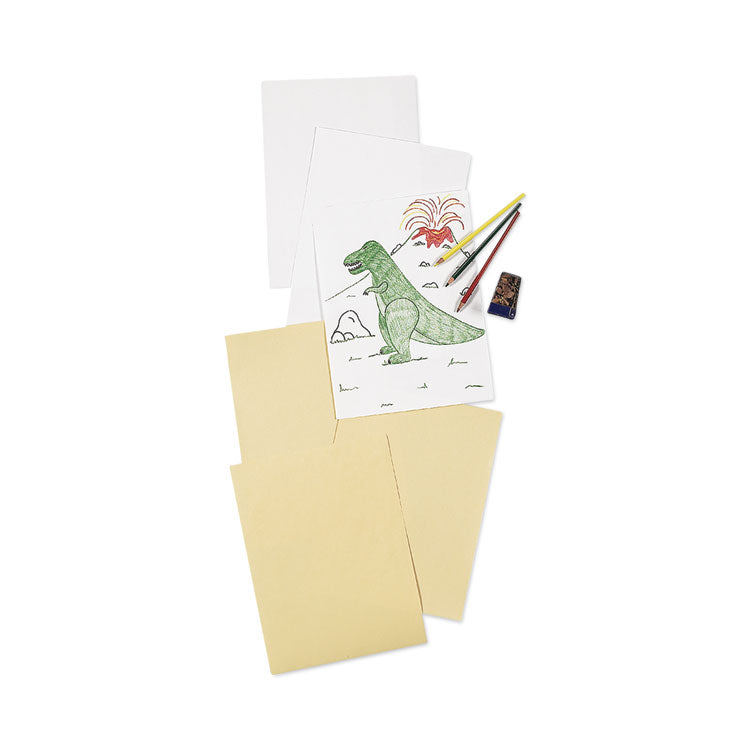 Pacon® White Drawing Paper, 57 lb Text Weight, 9 x 12, Pure White, 500/Ream (PAC4709)