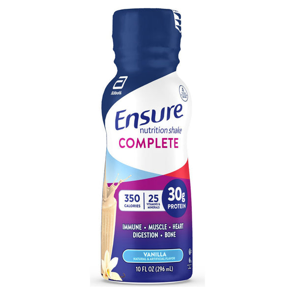 Ensure® Complete Oral Supplement Vanilla Flavor Liquid 10 oz. Bottle (1195719_CS) 16/CS