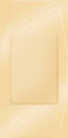 American® White Cross Stat Strip® Adhesive Strip 2 X 4 Inch Fabric Rectangle Tan Sterile (239051_CS) 1200/CS