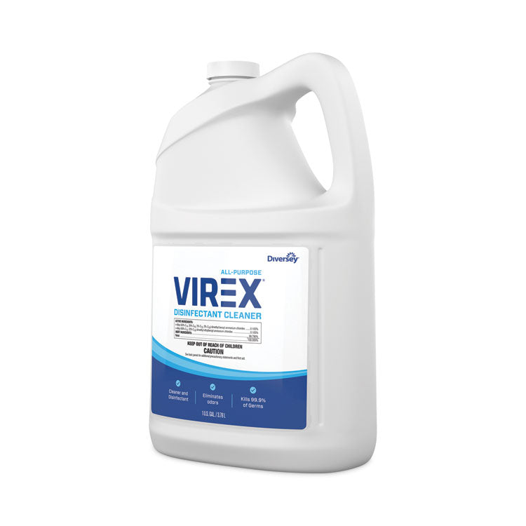 Diversey™ Virex All-Purpose Disinfectant Cleaner, Lemon Scent, 1 gal Container, 2/Carton (DVOCBD540557) Case of 2