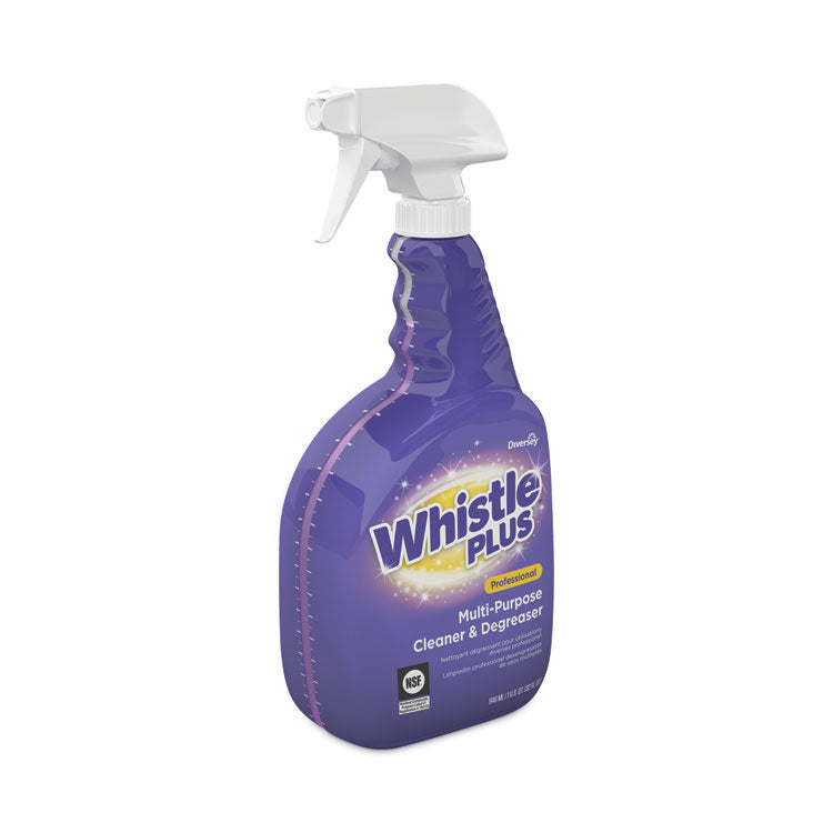 Diversey™ Whistle Plus Multi-Purpose Cleaner and Degreaser, Citrus, 32 oz Spray Bottle, 8/Carton (DVOCBD540564) Case of 8