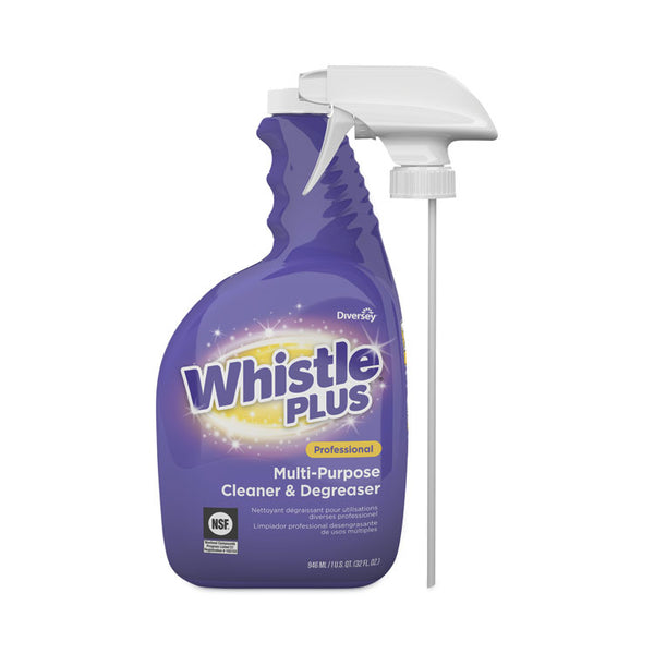 Diversey™ Whistle Plus Professional Multi-Purpose Cleaner/Degreaser, Citrus, 32 oz Spray Bottle, 4/Carton (DVOCBD540571)