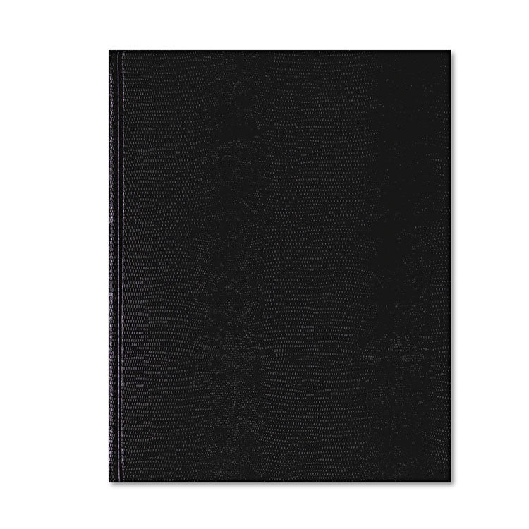 Blueline® Executive Notebook with Ribbon Bookmark, 1-Subject, Medium/College Rule, Black Cover, (75) 10.75 x 8.5 Sheets (REDA1081)