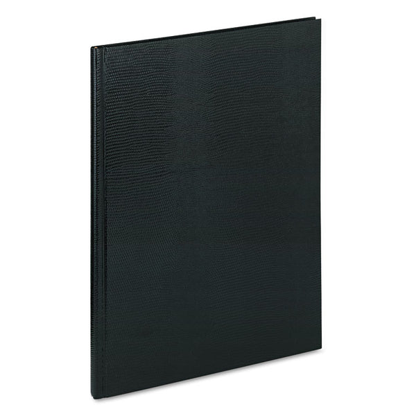 Blueline® Executive Notebook with Ribbon Bookmark, 1-Subject, Medium/College Rule, Black Cover, (75) 10.75 x 8.5 Sheets (REDA1081)