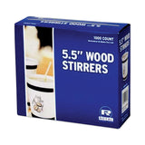 AmerCareRoyal® Wood Coffee Stirrers, 5.5", 1,000 Stirrers/Box (RPPR810BX) Box of 1000