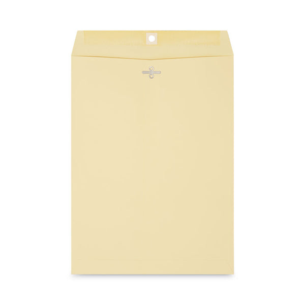 Universal® Kraft Clasp Envelope, #10 1/2, Square Flap, Clasp/Gummed Closure, 9 x 12, Brown Kraft, 100/Box (UNV41907)