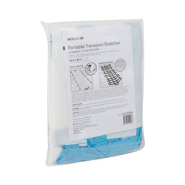McKesson Transfer Sheet White 40 X 80 Inch 14 Handles (1160233_EA) 1/EA