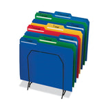 Smead™ Top Tab Poly Colored File Folders, 1/3-Cut Tabs: Assorted, Letter Size, 0.75" Expansion, Assorted Colors, 24/Box (SMD10500)