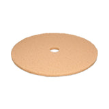 Boardwalk® Burnishing Floor Pads, 27" Diameter, Tan, 5/Carton (BWK4027ULT)