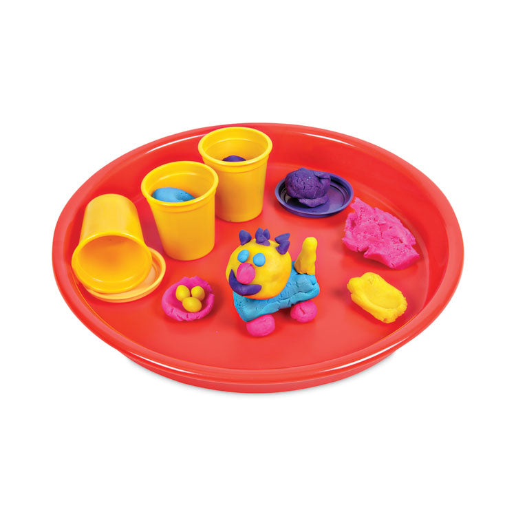 Deflecto Little Artist's Antimicrobial Craft Tray, 13" Dia., Red (DEF39514RED) Each