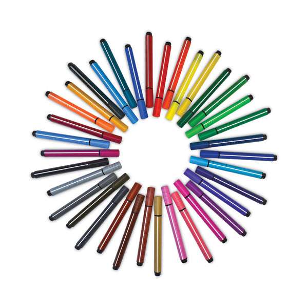 The Pencil Grip™ Magic Stix Markers, Fine Bullet Tip, Assorted Colors, 48/Pack (TPG390) Pack of 48