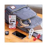 VELCRO® Brand Portable Cord Ties, (4) 3" x 0.25"/ (4) 5" x 0.38"/ (4) 7" x 0.5", Black/Gray/White, 12/Pack (VEK30816) Pack of 12