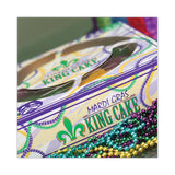SCT® Mardi Gras King Cake Window Boxes, 19 x 14 x 3.5, Green/Purple/White, Paper, 50/Carton (SCH2488) Case of 50