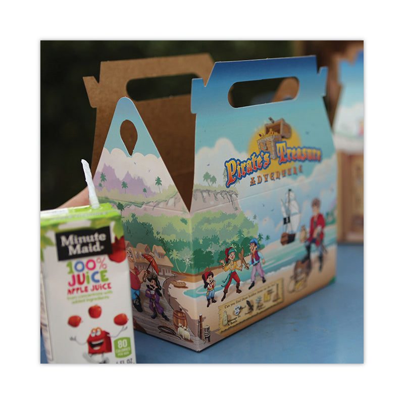 SCT® Pirate Kids' Meal Barn Boxes, 6.43 x 4 x 3.75, Brown, Paper, 96/Carton (SCH2793) Case of 96