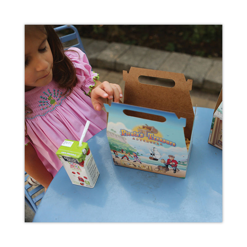 SCT® Pirate Kids' Meal Barn Boxes, 6.43 x 4 x 3.75, Brown, Paper, 96/Carton (SCH2793) Case of 96