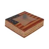 Window Flag Design Pie Boxes, 8 x 8 x 2.5, White, Paper, 150/Carton (SCH2480) Case of 150