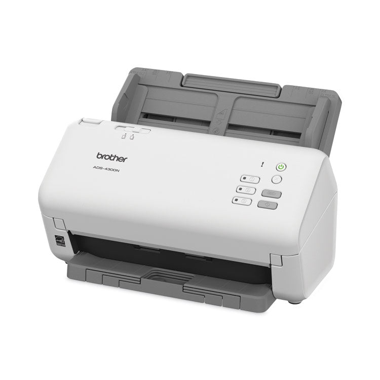 Brother ADS-4300N Professional Desktop Scanner, 600 dpi Optical Resolution, 80-Sheet Auto Document Feeder (BRTADS4300N)