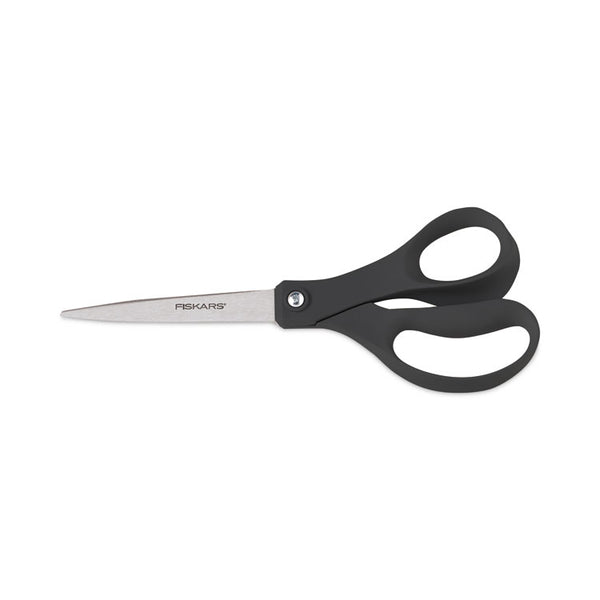 Fiskars® Recycled Scissors, 10" Long, 8" Cut Length, Black Straight Handle (FSK1508101001)