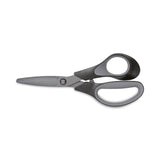 TRU RED™ Non-Stick Titanium-Coated Scissors, 7" Long, 2.88" Cut Length, Gun-Metal Gray Blades, Black/Gray Straight Handle (TUD24380500) Each