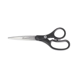 Westcott® KleenEarth Basic Plastic Handle Scissors, 8" Long, 3.25" Cut Length, Black Straight Handle (ACM15583) Each