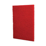 Boardwalk® Buffing Floor Pads, 28 x 14, Red, 10/Carton (BWK402814RED)