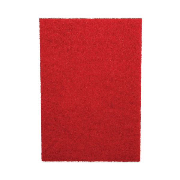 Boardwalk® Buffing Floor Pads, 28 x 14, Red, 10/Carton (BWK402814RED)