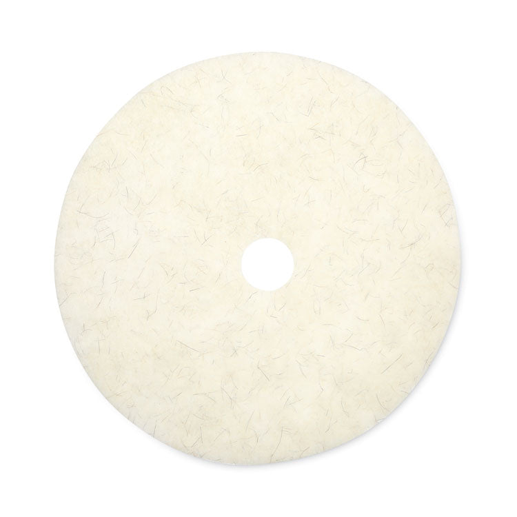 Boardwalk® Natural Burnishing Floor Pads, 27" Diameter, White, 5/Carton (BWK4027NAT) Case of 5