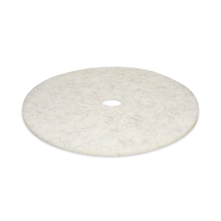 Boardwalk® Natural Burnishing Floor Pads, 27" Diameter, White, 5/Carton (BWK4027NAT) Case of 5