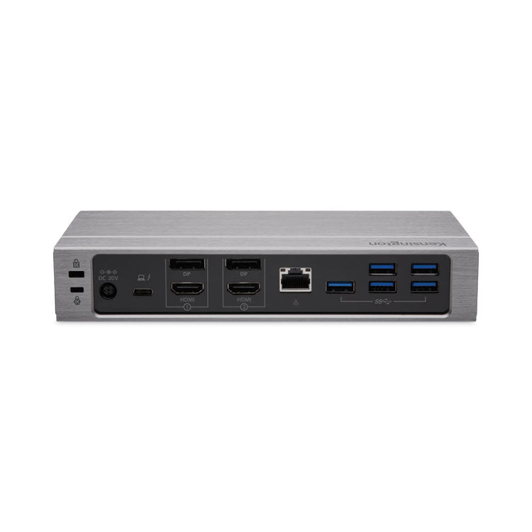 Kensington® SD5600T Thunderbolt 3 and USB-C Dual 4K Hybrid Docking Station, Black/Silver (KMWK34009NA) Each