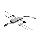 Kensington® UH1400P USB-C 8-in-1 Driverless Mobile Hub, Black (KMWK33820WW) Each