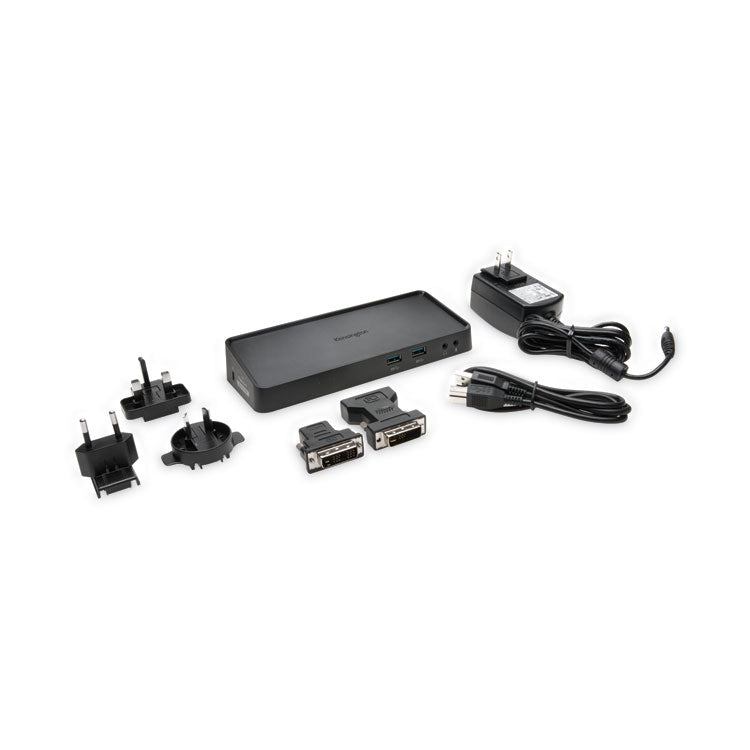 Kensington® SD3600 5 Gbps USB 3.0 Dual 2K Docking Station, Black (KMWK33991WW) Each