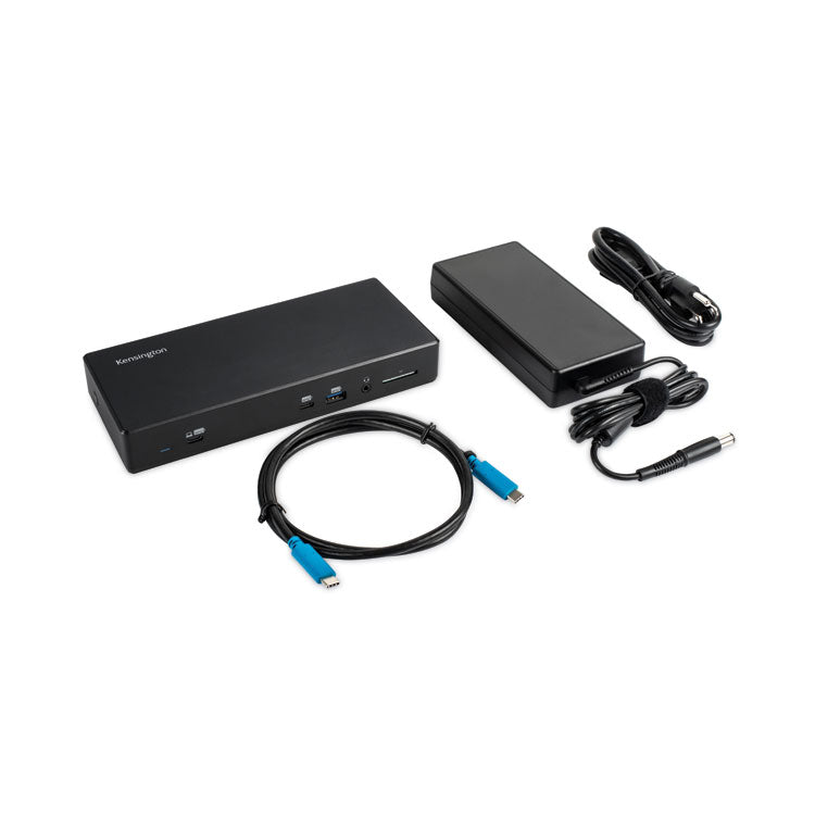 Kensington® SD4850P USB-C 10 Gbps Dual Video Driverless Docking Station, Black (KMWK34115NA) Each