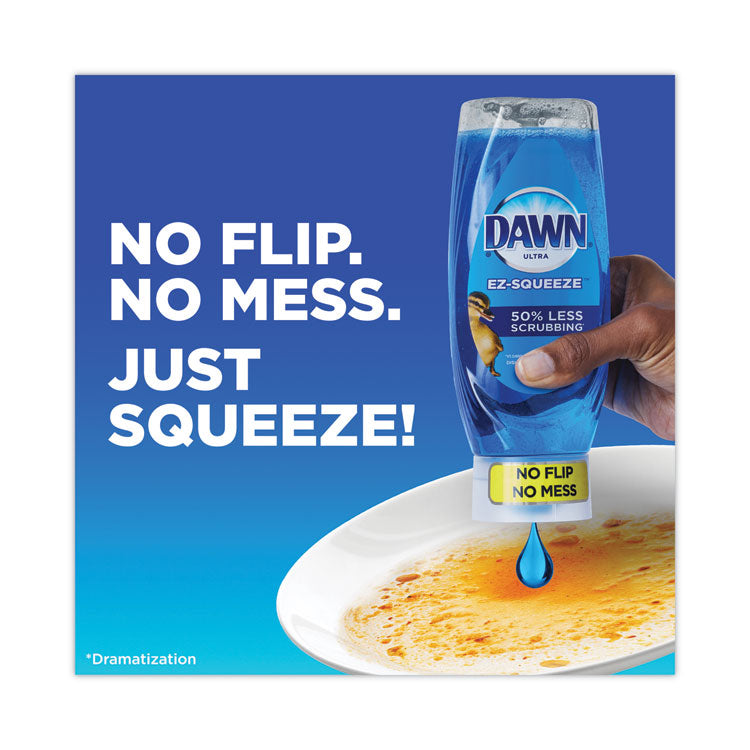 Dawn® Ultra Liquid Dish Detergent, Dawn Original, Three 22 oz E-Z Squeeze Bottles, 2 Sponges (PGC02367EA)