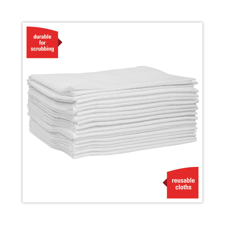 WypAll® Power Clean X80 Heavy Duty Cloths, 1/4 Fold, 12.5 x 12, White, 50/Box, 4 Boxes/Carton (KCC41026)