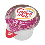 Coffee mate® Liquid Coffee Creamer, Salted Caramel Chocolate, 0.38 oz Mini Cups, 50/Box (NES77197)