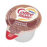 Coffee mate® Liquid Coffee Creamer, Vanilla Caramel, 0.38 oz Mini Cups, 50/Box, 4 Boxes/Carton, 200 Total/Carton (NES79129CT) Case of 200