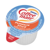 Coffee mate® Liquid Coffee Creamer, Pumpkin Spice, 0.38 oz Mini Cups, 50/Box, 4 Boxes/Carton, 200 Total/Carton (NES75520CT) Case of 200
