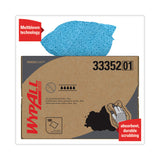 WypAll® Power Clean Oil, Grease and Ink Cloths, BRAG Box, 12.1 x 16.8, Blue, 180/Box (KCC33352)