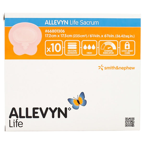 Allevyn Life Foam Dressing 6-3/4 X 6-7/8 Inch With Border Film Backing Silicone Gel Adhesive Sacral Sterile (839950_EA) 1/EA