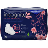 incognito® by Prevail Feminine Pad Ultra Thin with Wings Super Absorbency (1184035_CS) 64/CS