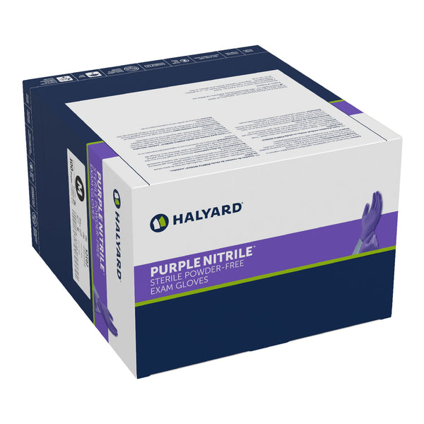 Purple Nitrile® Exam Glove Medium Sterile Single Nitrile Standard Cuff Length Textured Fingertips Purple Chemo Tested (407600_EA) 1/EA