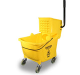 Impact® Value-Plus™ Sidepress Wringer & Plastic Bucket Combo, Yellow, 1/Case (IMP7Y2636-3Y) Each
